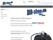 Tablet Screenshot of dir-shop.dk